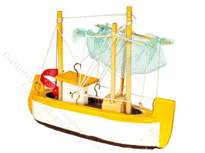 (image for) Miniature Fishing Boat for Dollhouses