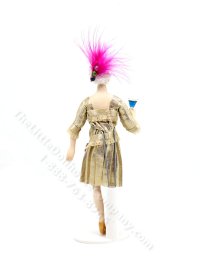 (image for) Miniature Handcrafted Vintage Flapper Woman in Gold