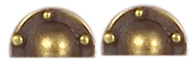 (image for) Bronze Drawer Pulls for Dollhouse Scale Models (2/pk)