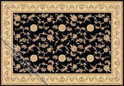 (image for) Dollhouse Scale Model Rectangular Traditional Rug