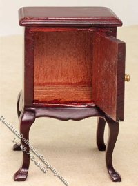 (image for) Miniature Mahogany 4 Piece Bedroom Set for Dollhouses