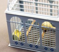 (image for) Dollhouse Scale Model Bird Cage