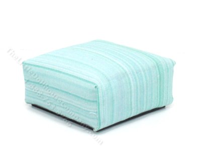 (image for) Miniature Green Striped Ottoman by PRD Miniatures