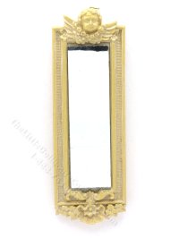 (image for) Miniature Gilt Dollhouse Mirror