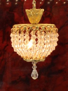 (image for) Dollhouse Scale Medium Crystal Chandelier