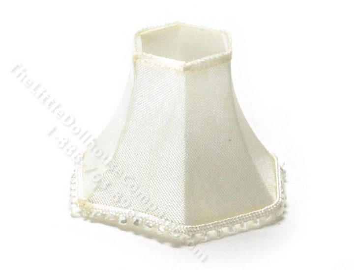 (image for) Miniature Silk Hexagon Lamp Shade for Dollhouses