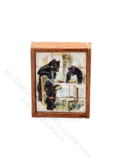 (image for) Miniature Wooden Picture Blocks in a Frame
