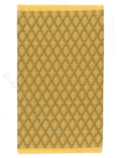 (image for) Miniature Gold Lattice Rug for Dollhouses