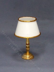 (image for) As-Is Non-functional Brass Table Lamp for Dollhouses