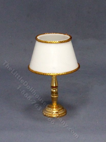 (image for) As-Is Non-functional Brass Table Lamp for Dollhouses