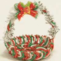 (image for) Miniature Wire Christmas Basket