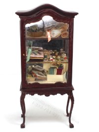 (image for) Miniature Mahogany Sewing Cabinet by Taylor Jade Miniatures