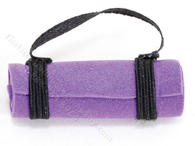 (image for) Miniature Purple Yoga Mat for Dollhouses