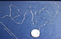 (image for) Miniature 42" 20 White Light Christmas Tree String for Dollhouse