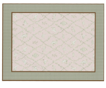 (image for) Miniature Small Scale Pink Trellis Rug