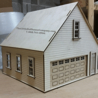 (image for) Landsdowne 2 Car Garage Laser Cut Dollhouse Kit
