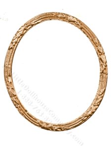 (image for) Miniature Thin Oval Frame for Dollhouses