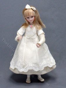 (image for) Porcelain Doll in Cream Dress by Pat Melvin