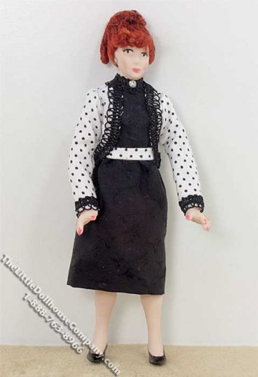 (image for) Red Haired Woman Wearing an Polka-dot Dress by Patsy Thomas