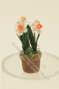 (image for) Dollhouse Miniature Orange Daffodil