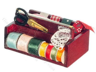 (image for) Dollhouse Scale Model Large Sewing Set