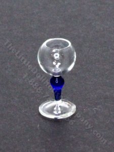 (image for) Miniature Blue-Stemmed Water Goblet by Gerd Felka