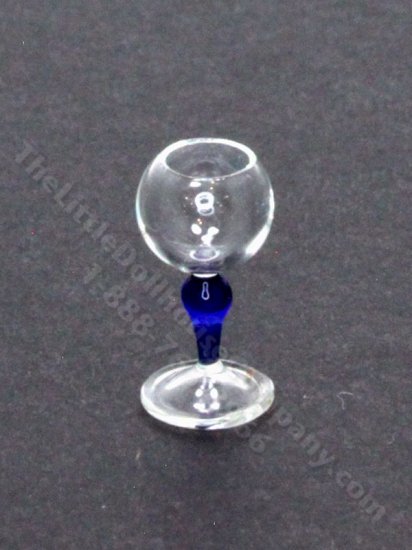 (image for) Miniature Blue-Stemmed Water Goblet by Gerd Felka