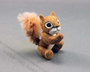 (image for) Dollhouse Scale Model Squirrel by Alice Zinn