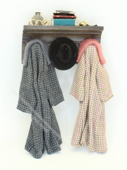 (image for) Miniature Coats on Wall Rack by Bette Jo Chudy