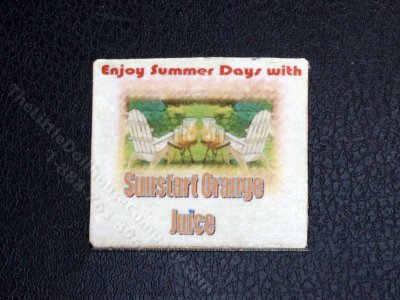 (image for) Miniature Sunstart Orange Juice Ad Sign for Dollhouses