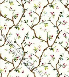 (image for) Budding Branch Miniature Wallpaper for Dollhouses