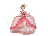 (image for) Miniature Handcrafted Vintage Rococo Lady in Pink