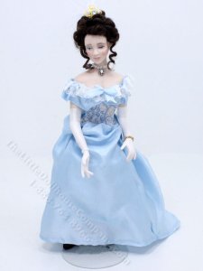 (image for) Lady in a Blue Silk Gown Doll by Carie Lourenco