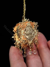 (image for) Dollhouse Miniature Gwynevere Pendant Lantern Chandelier - 12V