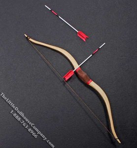 (image for) Miniature Re-Curve Bow with Two Arrows for Dollhouses