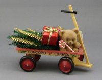 (image for) Dollhouse Miniature Christmas Wagon