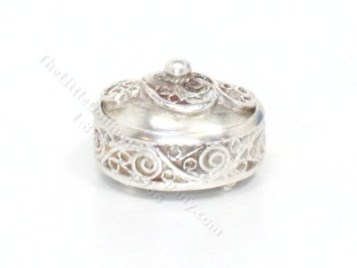 (image for) Miniature Silver Victorian Jewellery Box by Vladimir Matusovsky