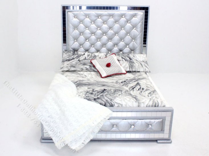 (image for) Miniature Modern Mirrored Bed by Judith Blondell