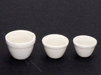 (image for) Handmade Miniature Mixing Bowl Set for Dollhouses