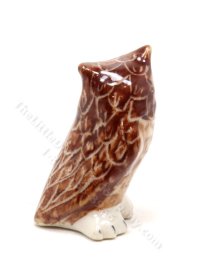 (image for) Miniature Large Brown Owl for Dollhouses