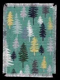 (image for) Miniature Tree Covered Rug for Dollhouses
