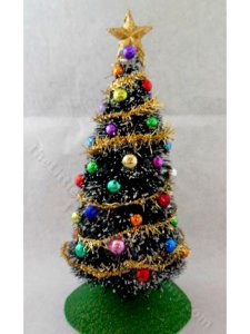 (image for) Miniature Colored Trimmings Christmas Tree