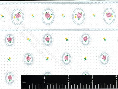 (image for) Cameo Wallpaper for Dollhouses - Pink/Blue