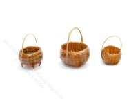 (image for) Miniature Round Basket for Dollhouses (1pc)