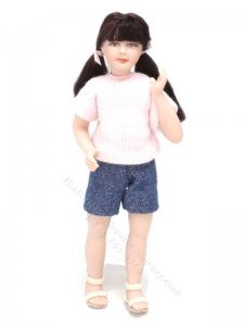 (image for) Miniature Porcelain Ashley Doll by Cindy's Dolls
