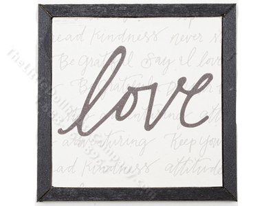 (image for) Miniature Framed 'Love' Board Print