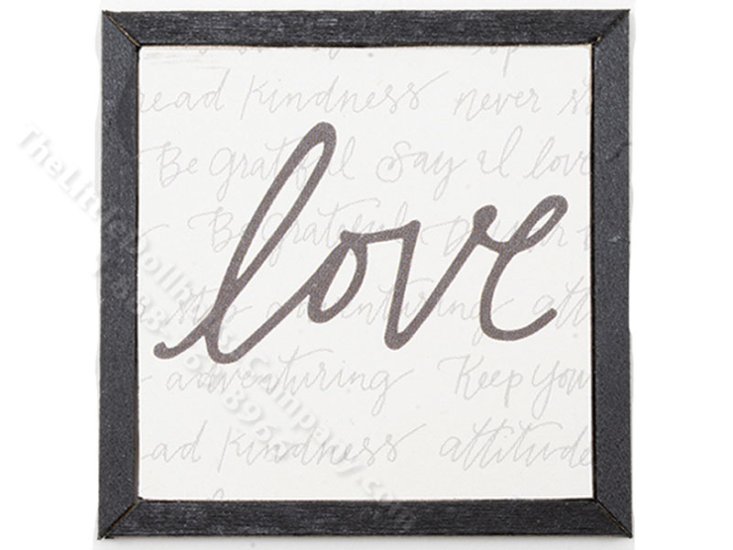 (image for) Miniature Framed 'Love' Board Print