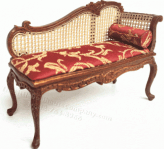 (image for) Miniature Louis XV French Rococo Style Chaise
