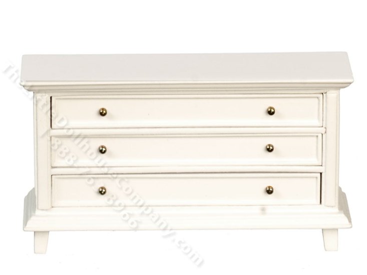 (image for) Miniature Country Dresser for Dollhouses - White