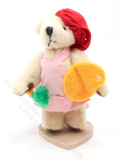 (image for) Miniature Artist Teddy Bear for Dollhouses